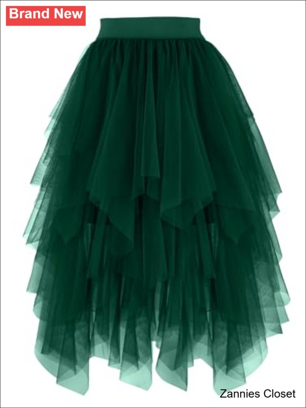 👻 PUKAVT Tulle Skirt for Women High Waist Midi Mesh Tutu 100% Polyester